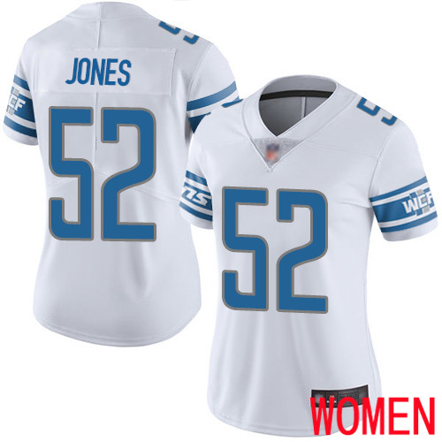 Detroit Lions Limited White Women Christian Jones Road Jersey NFL Football #52 Vapor Untouchable->women nfl jersey->Women Jersey